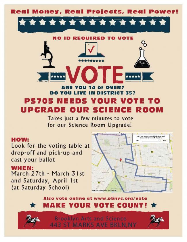 science room upgrade flyer